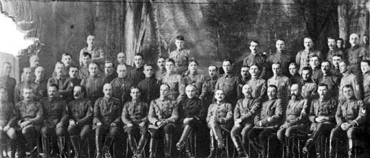 Dowództwo i oficerowie 5 Dywizji Syberyjskiej. Źródło CAW