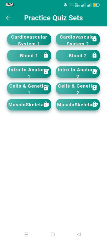 Practice Mode Screenshot 3: Review Answers