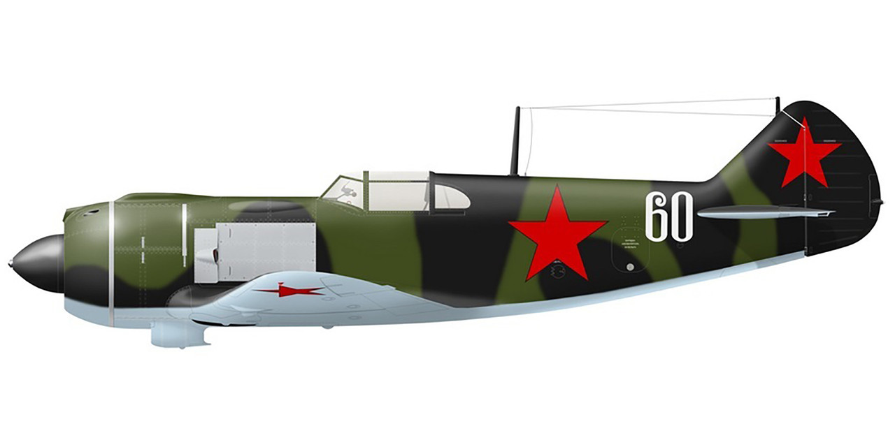 Lavochkin-La-5-263IAP-White-60-cn-37210560-flown-by-regiment-cmdr-Major-Kuznetsov-Sep-Oct-1942-0A