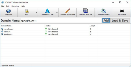 VovSoft Domain Checker 7.6.0 VovSoft Domain Checker 7.6.0