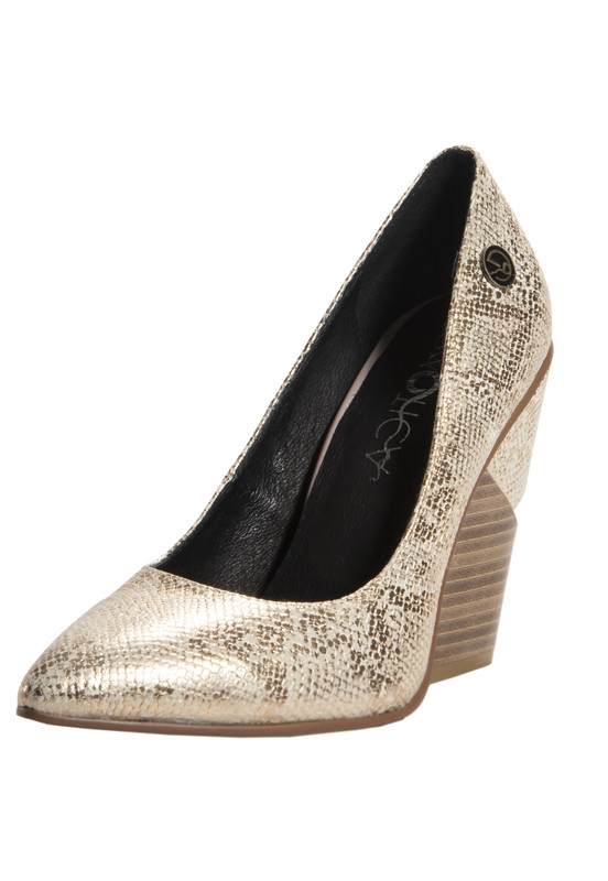 Ripley - ZAPATO REINA VENECIA EXOTICA DORADO