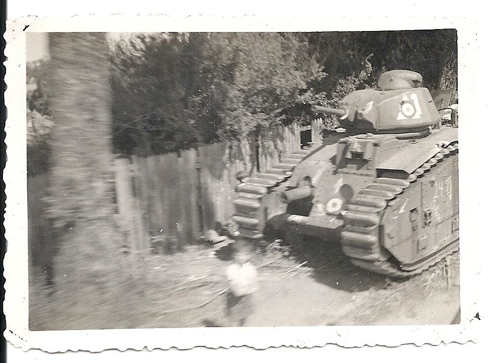 Orig.Foto Französischer Beute - Panzer Tank Char
