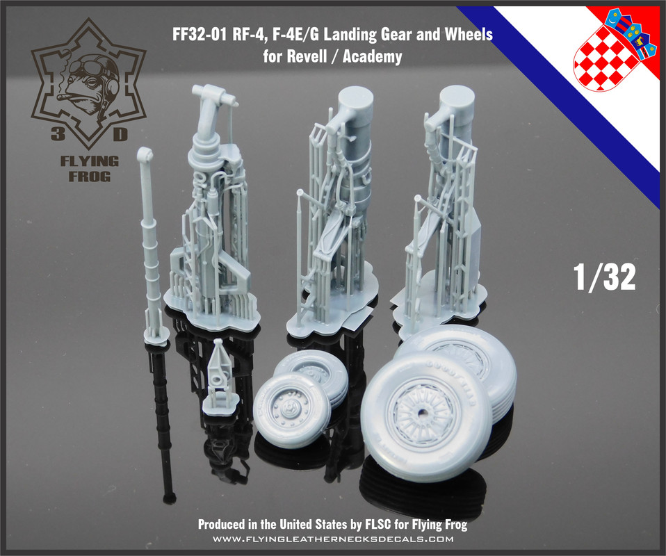 Flying Collar Rig Rf4 Flying Frog 1/32 RF-4C, F-4E/G Landing Gear for Revell/Academy Now ...