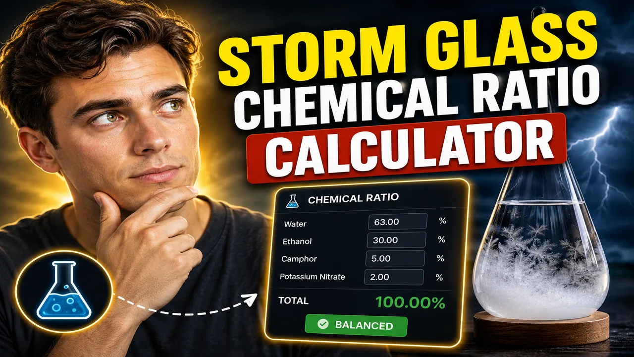 Storm Glass Chemical Ratio Calculator