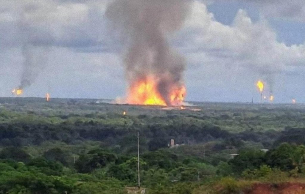 Incendio gasoducto en Monagas