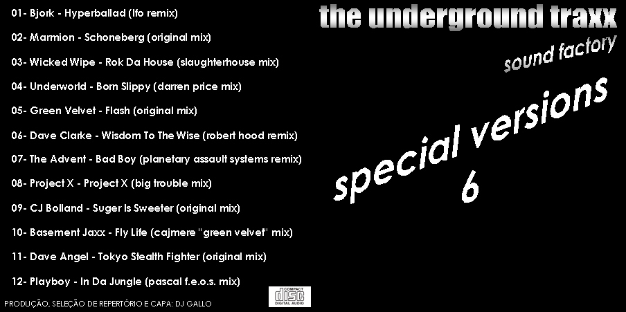 underground - 25/12/2022 - Sound Factory - The Underground Traxx by dj gallo (special versions 1 ao 7)   Capa-sound-factory-the-underground-traxx-special-versions-6-by-dj-gallo