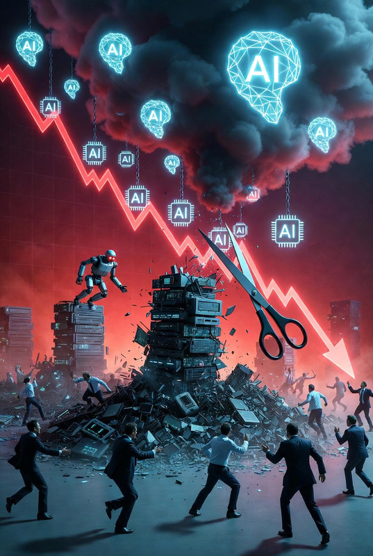 Wall Street despenca com baixa de ações de tecnologia: o receio de disrupção pela IA vira o jogo contra o próprio setor