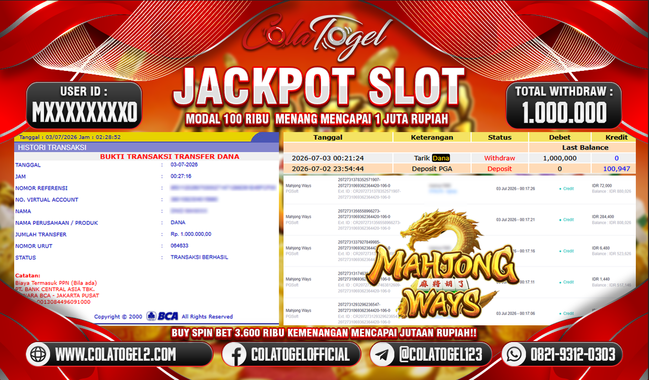 JACKPOT SLOT GACOR!!