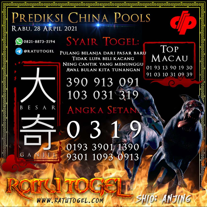 BOCORAN TOGEL CHINA