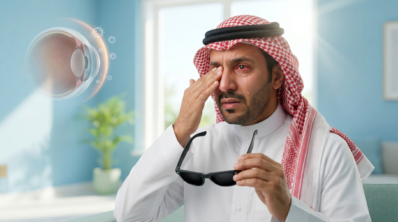 أعراض وعلاج التهاب العين الفيروسي