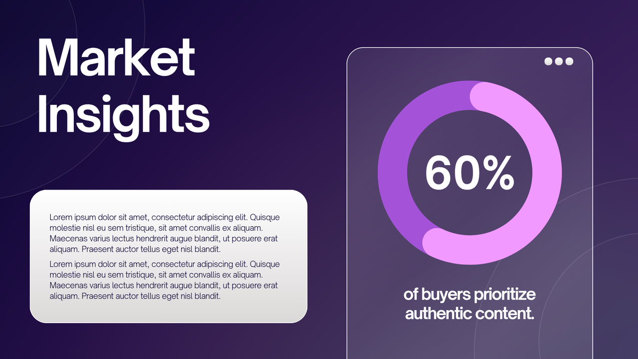 Purple and White Modern Gradient Business Pitch Deck Presentation