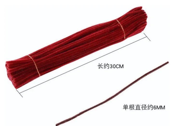 alambre gamuzado limpia pipas para flores tejidas dia de la madre