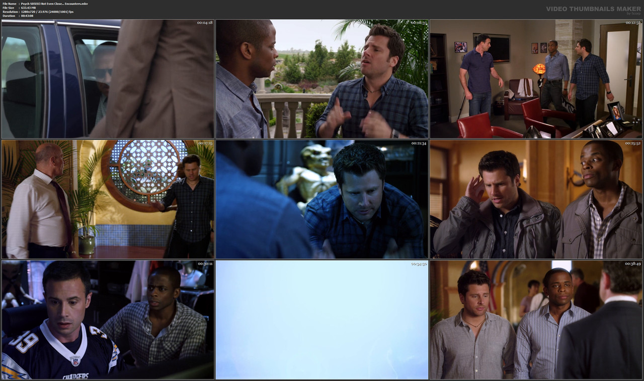 Psych S05E03 Not Even Close... Encounters.mkv