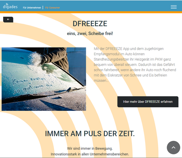 DIGADES DFREEZE-System