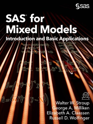SAS for Mixed Models: Introduction and Basic Applications SAS for Mixed Models: Introduction and Basic Applications