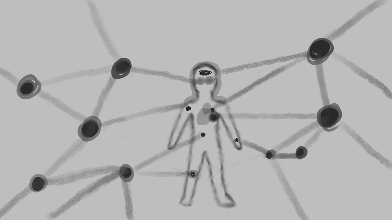 Точки напряженностей (размытая граница)