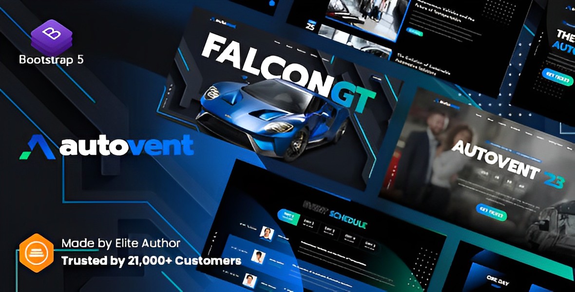 Autovent – Auto & Automotive Event, Car Expo, Exhibition Website Template