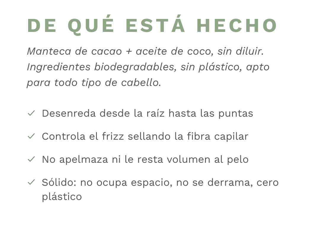 De qué está hecho el acondicionador sólido
