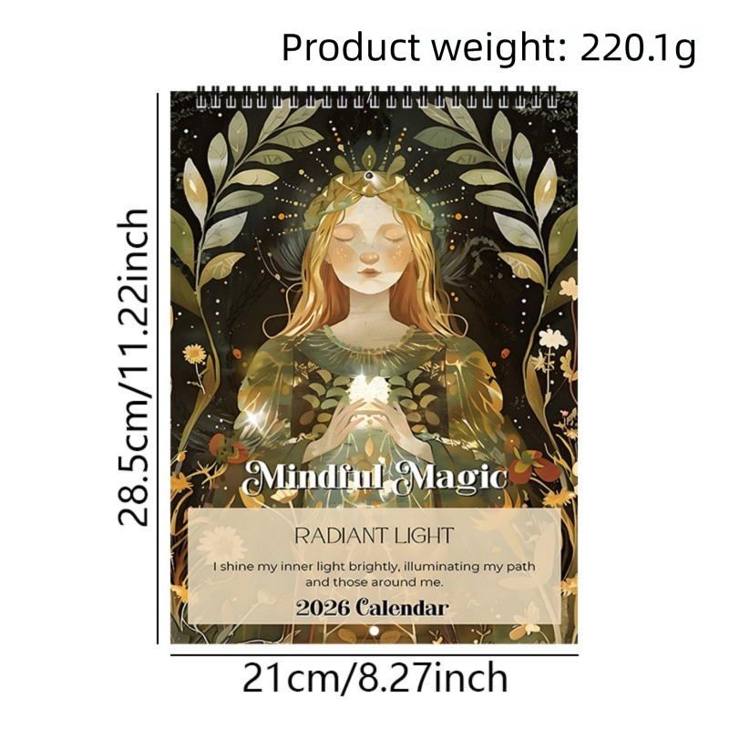 Mindfulness Magic 2026 Wall Calendar 28.5 x 21 cm – Funny and Inspirational Designs for Home, Office, or Gift in the destination market