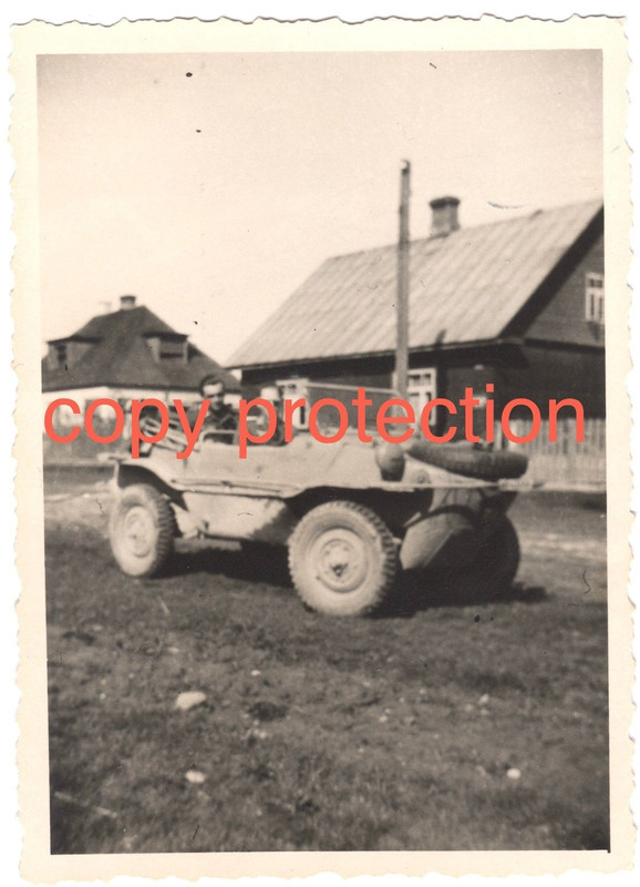 Orig. Foto VW 166 SCHWIMMWAGEN Rumänien 1943 Luftwaffe (3)