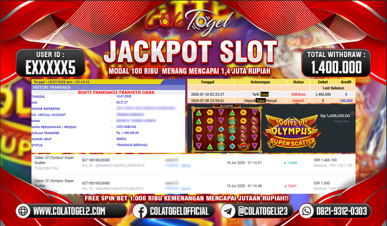 JACKPOT SLOT GACOR!!