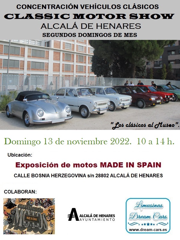 CLASSIC MOTOR SHOW Alcalá de Henares 2ºs domingos de mes - Página 21 Cartel-11-22