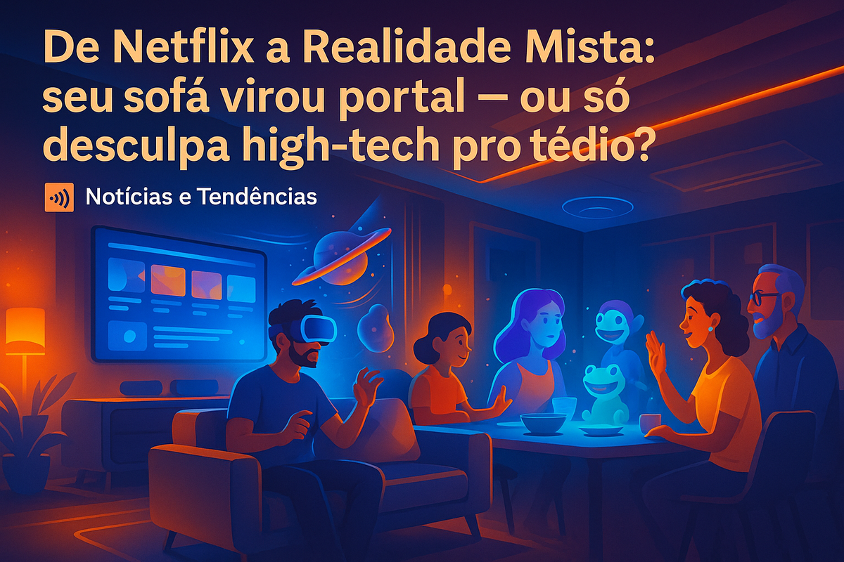 De Netflix a Realidade Mista: Como a Tech Está Transformando Seu Sofá em um Portal de Lazer Intergaláctico – Ou Só Mais Uma Gambiarra para Evitar o Tédio?