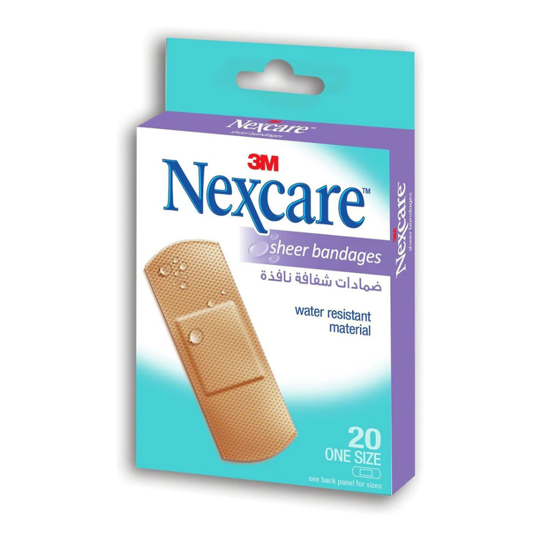 NEXCARE SHEER BANDAGE ONE SIZE 20 S