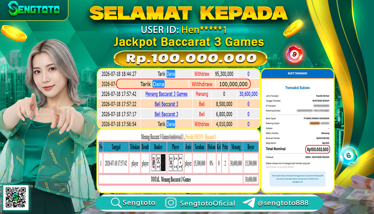 BUKTI PEMBAYARAN LIVEGAME BACCARAT 3 GAMES