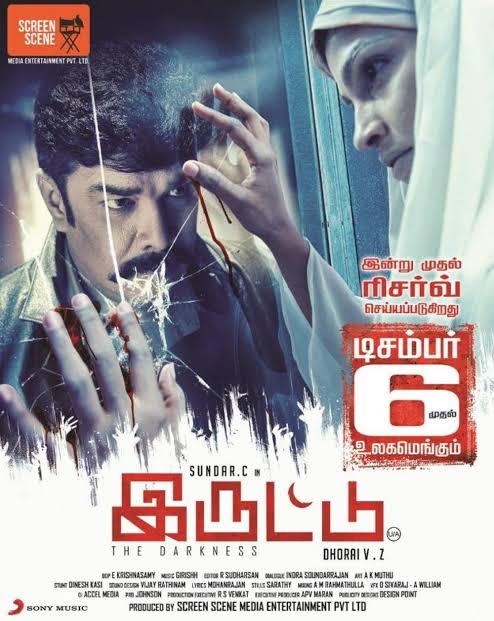  Iruttu (2019) Tamil WEB-DL - 480P | 720P - x264 - 400MB | 1.2GB - Download & Watch Online  Movie Poster - mlsbd