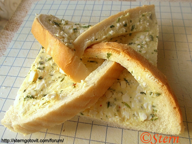 Тосты с сыром в духовке