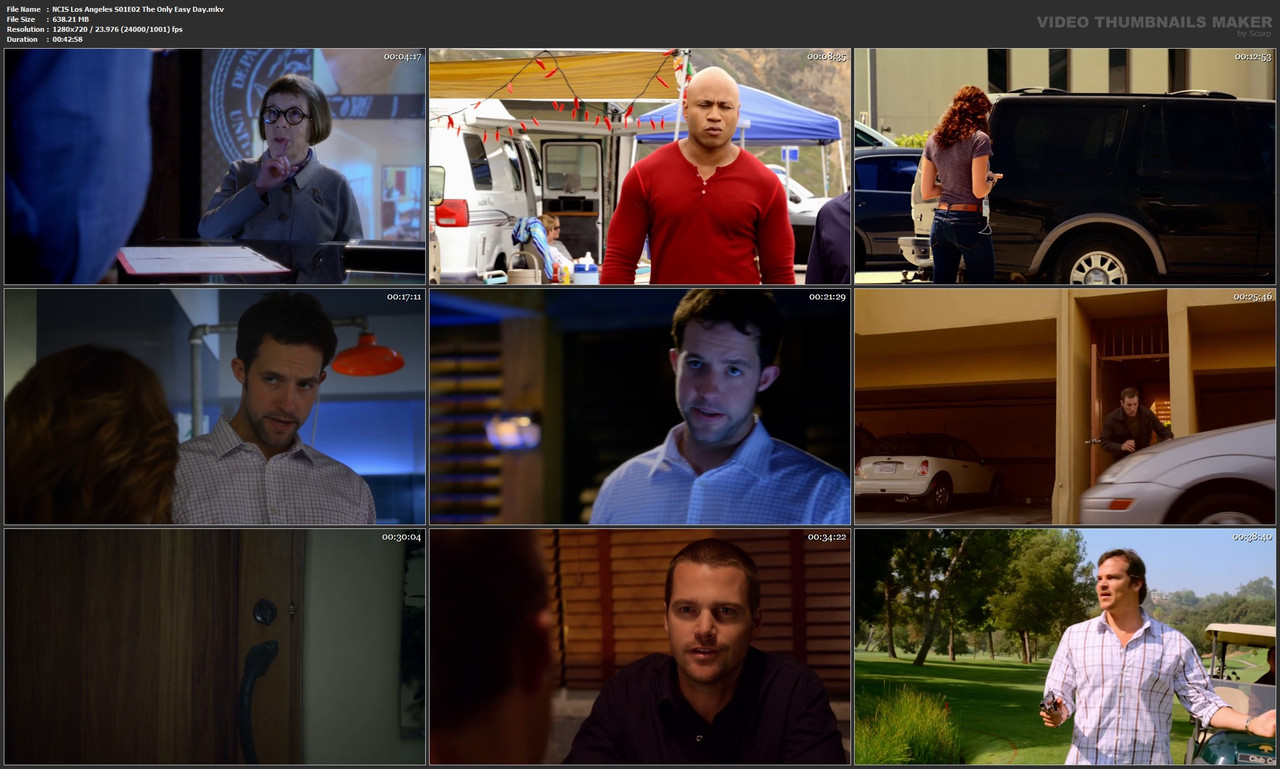 NCIS Los Angeles S01E02 The Only Easy Day.mkv
