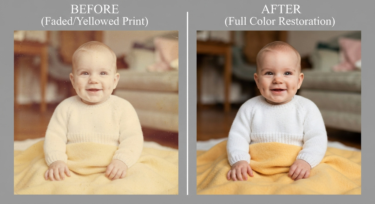AI-generated example result for the upscaling prompt: Washed Out Color Photo to Vibrant Tones AI Prompts for Image Upscaling by Prompt Craft