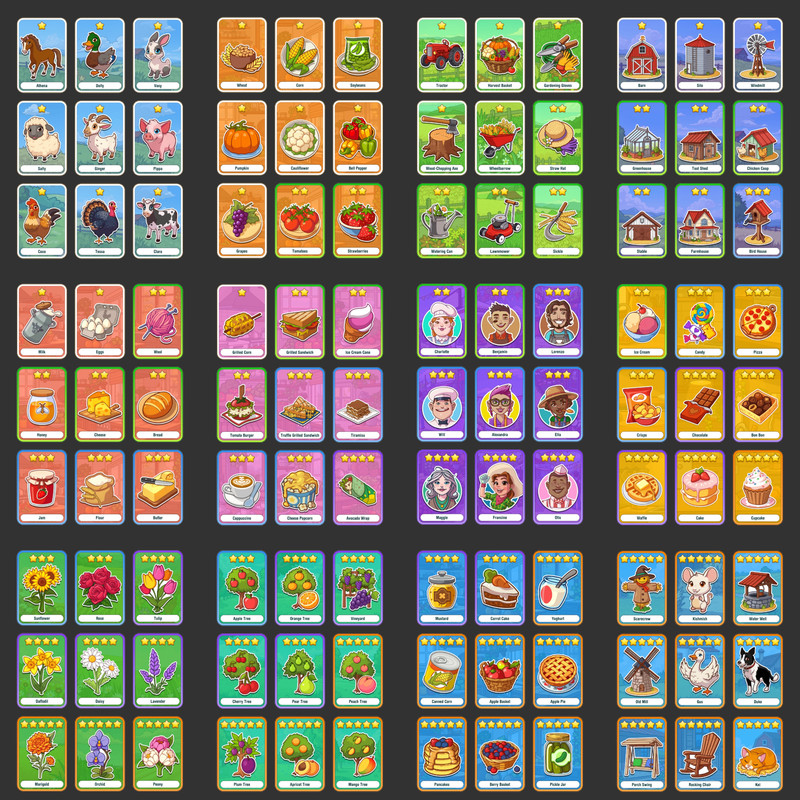 1Sticker Set Complete Dark