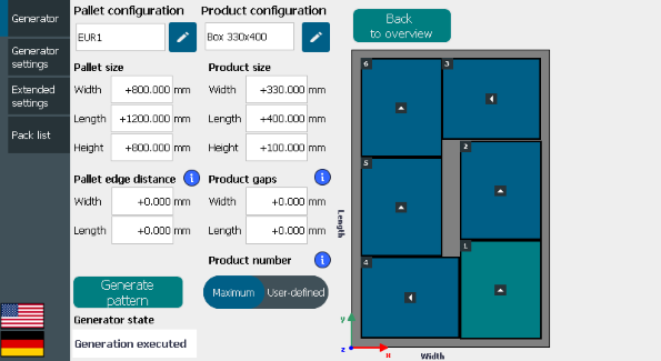 SIMATIC S7-1500 Palletize Pattern Generator SIMATIC S7-1500 Palletize Pattern Generator