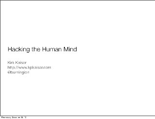 Hacking The Human Hacking The Human