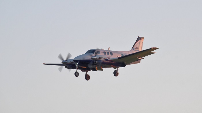 Ilustrasi - pesawat Beechcraft KingAir B350i Angkatan Udara Nigeria (NAF) jatuh saat kembali ke Bandara Abuja setelah melaporkan kerusakan mesin