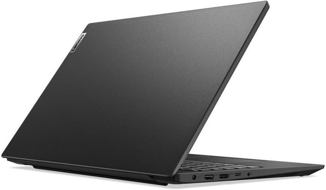Una persona utilizando el teclado numérico de la Lenovo V15.