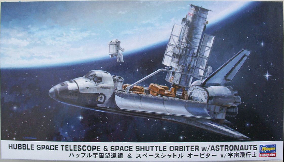 Hasegawa 200 Hubble Space Telescope & Space Shuttle Orbiter w As