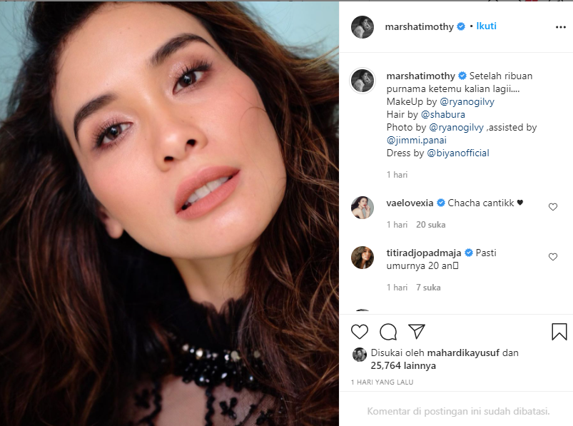 Marsha Timothy jalani pemotretan
