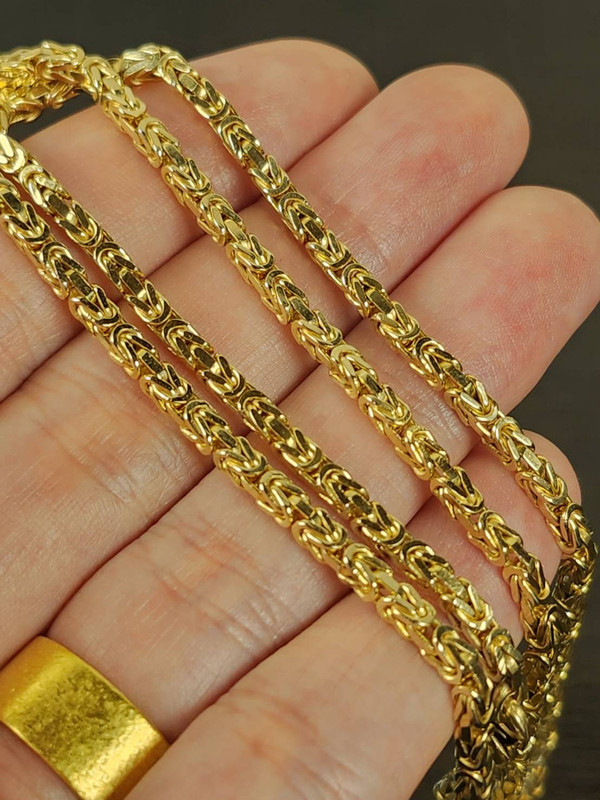 14k gold byzantine chain_2