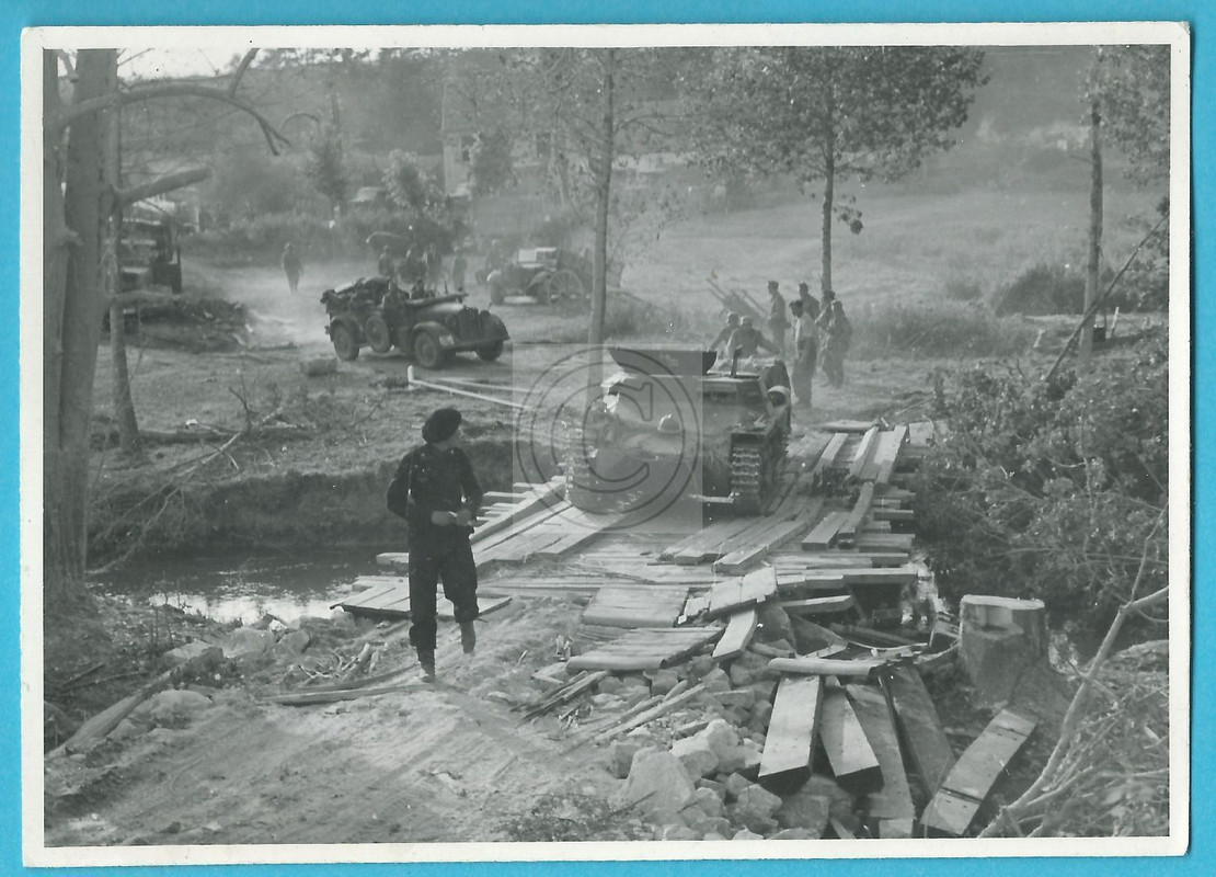 Panzer, Tank- Vormarsch, Panzer mit französische