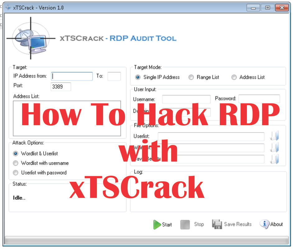 How to hack Rdp With xtscrack