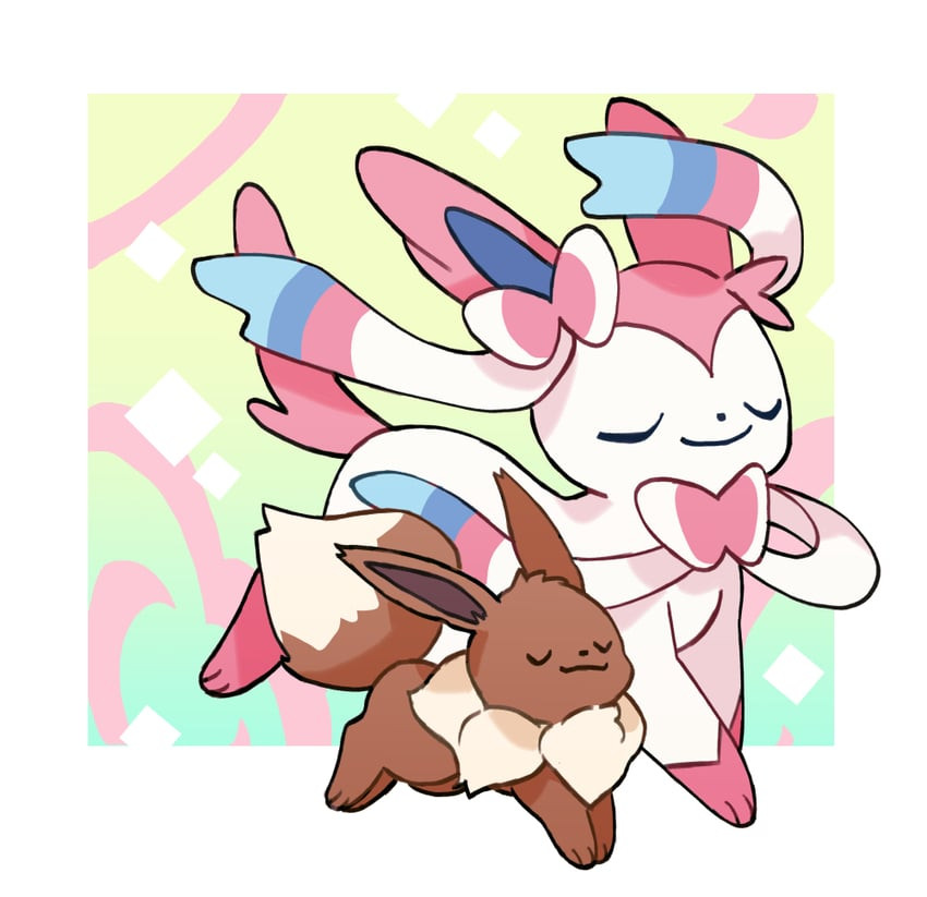 eevee-and-sylveon-pokemon-drawn-by-mjoya