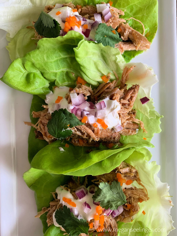 Keto Carnitas Slow Cooker Lettuce Wraps