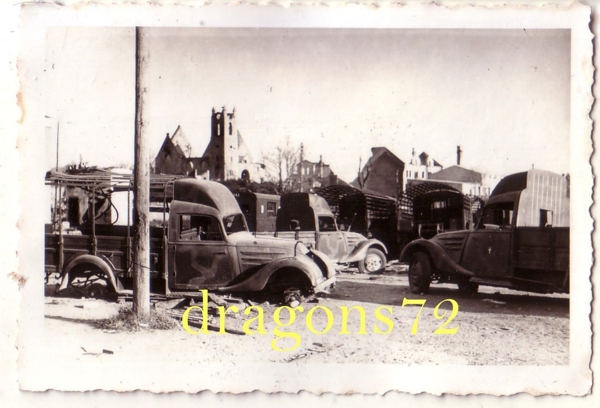 Foto Norwegen Gebirgsjäger Beute-Kfz engl-franz.
