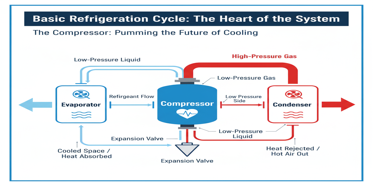 Basic Refrigeration Cycle Diagram