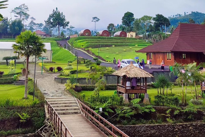 Potret Desa Wisata Lembah Asri Serang (D'las)  di Karangreja, Kabupaten Purbalingga, Jawa Tengah.