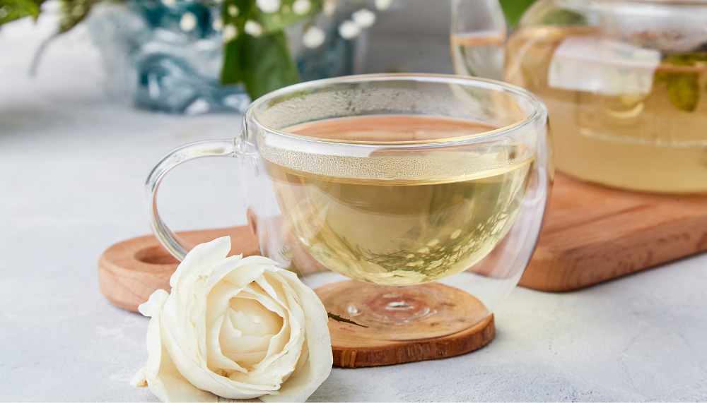 tasse de thé blanc
