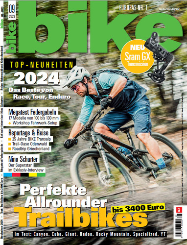 Cover: Bike Das Mountainbikemagazin No 09 September 2023
